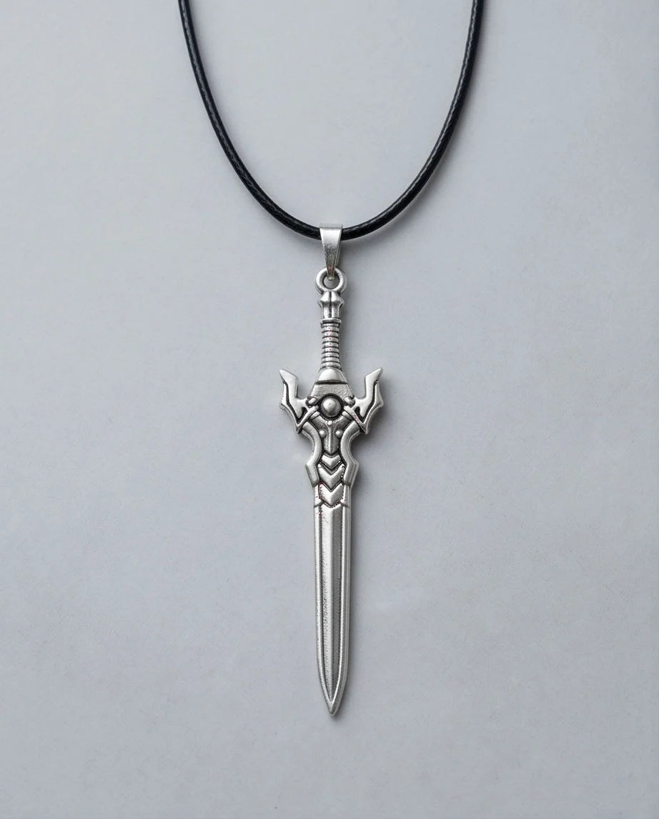 Fantasy Broadsword Pendant Necklace