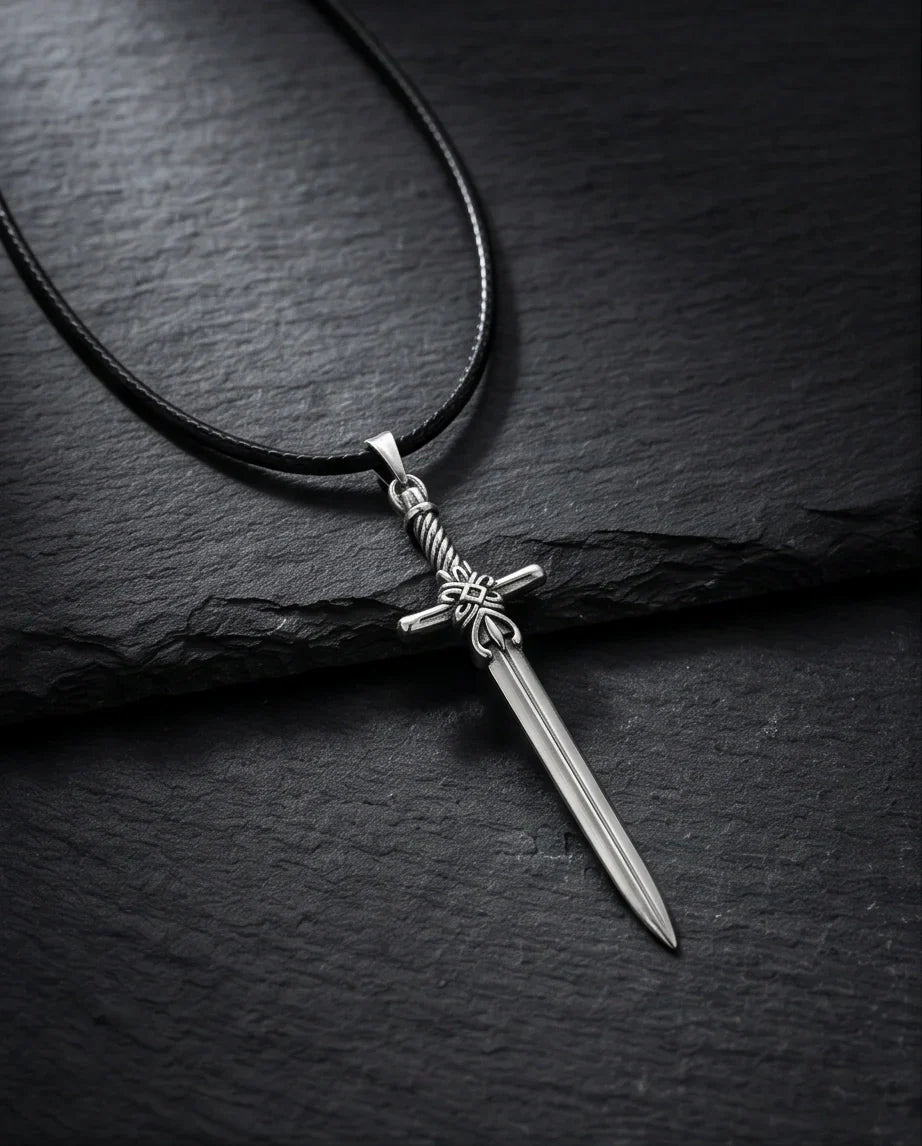 The Excalibur Medieval Sword Necklace