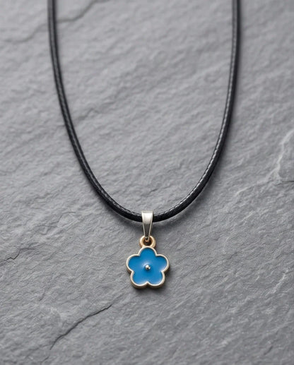 Sky Blue Forget-Me-Not Pendant
