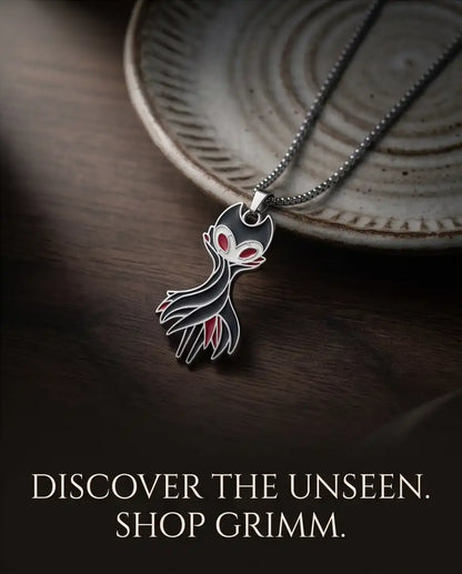 Hollow Knight Grimm Troupe Enamel Pendant Box Chain