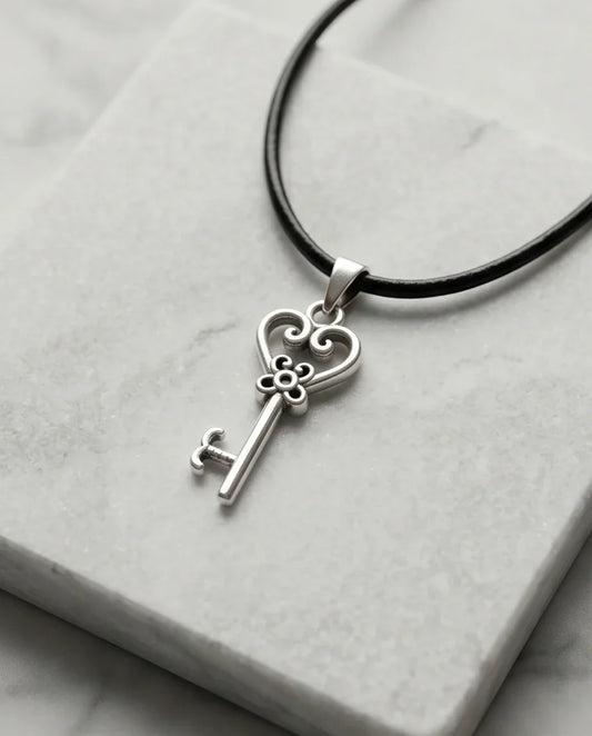 The Secret Garden Heart Key Necklace