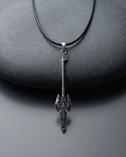 Futuristic Sci-Fi Spear Pendant Necklace