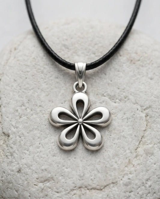 The Sakura Blossom Silver Pendant