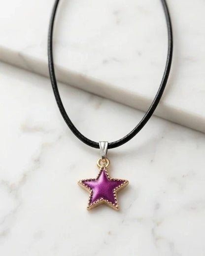 Radiant Purple Star Pendant