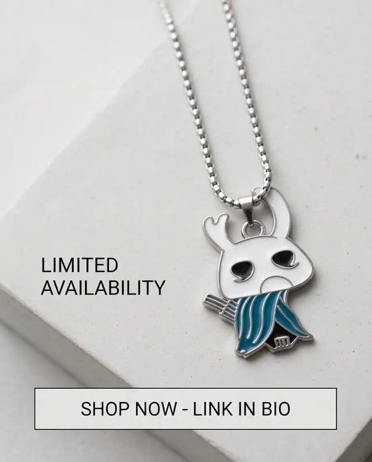 Hollow Knight Quirrel Enamel Pendant Box Chain