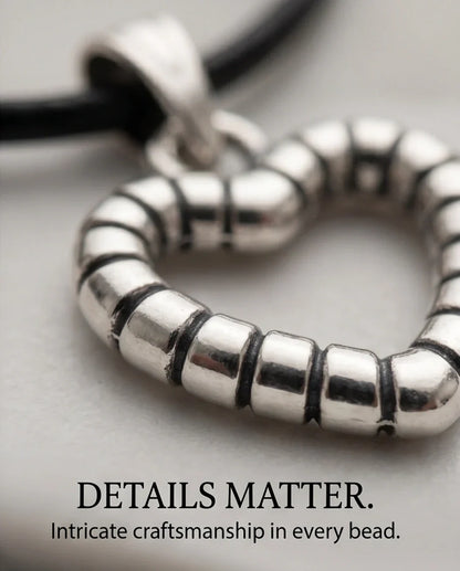 The Eternal Bond Hollow Heart Necklace