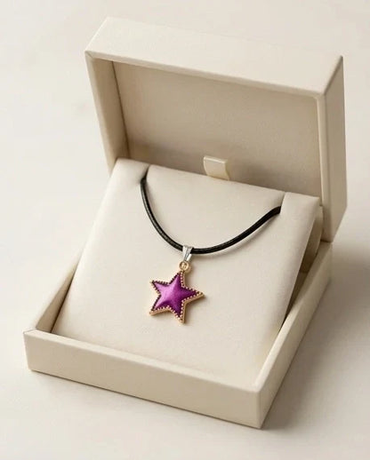 Radiant Purple Star Pendant