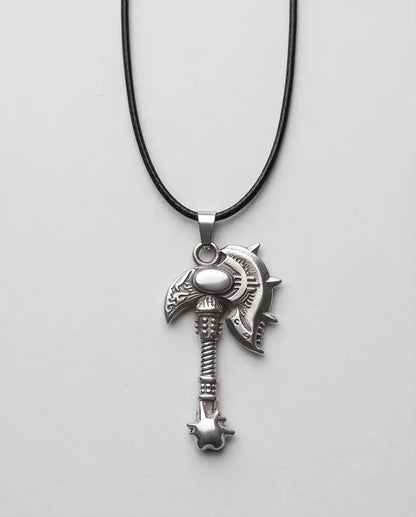 Battle Axe War Hammer Pendant Box Chain