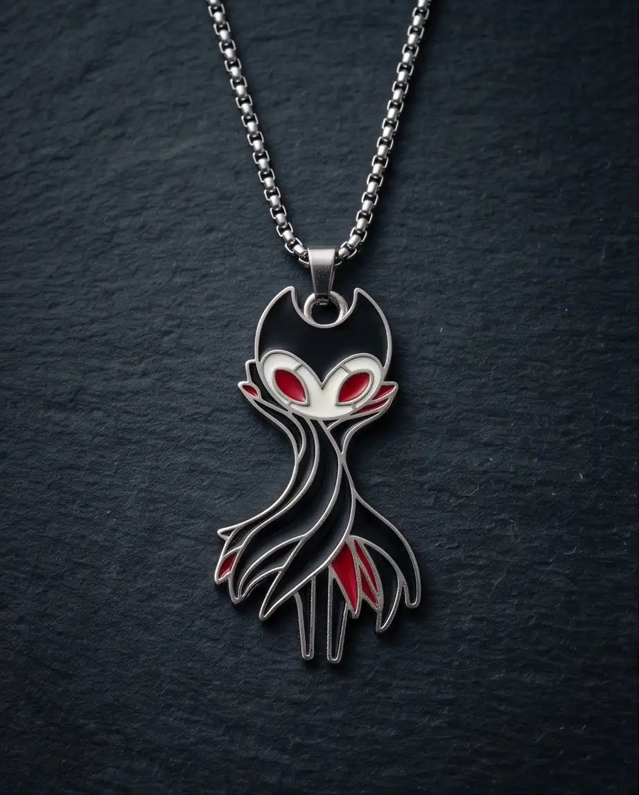 Hollow Knight Grimm Troupe Enamel Pendant Box Chain