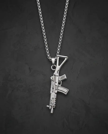 Tactical Carbine Rifle Weapon Pendant Box Chain