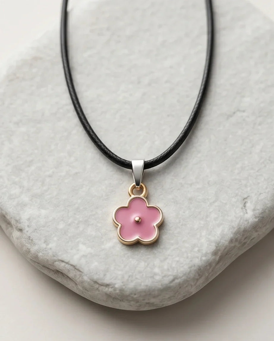 Soft Pink Blossom Pendant