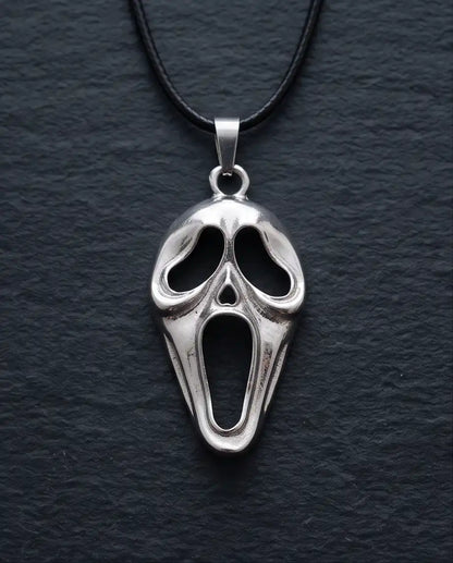 Ghostface Horror Movie Mask Pendant Box Chain