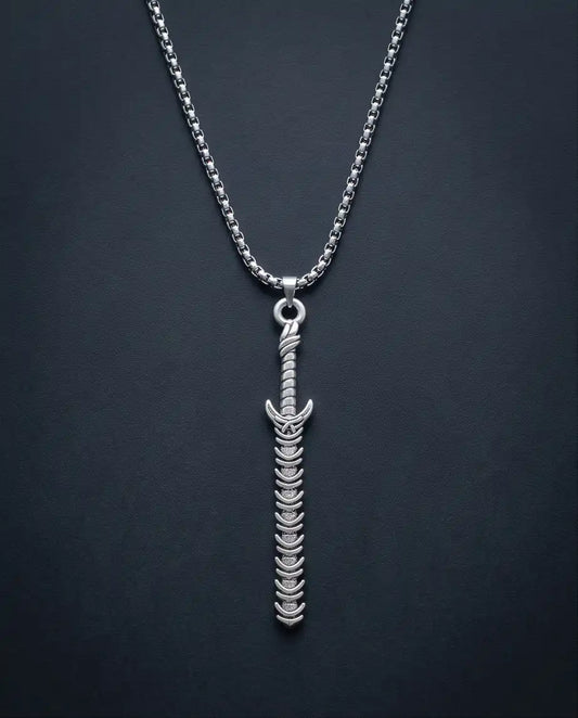 Dragon Spine Sword Pendant Necklace