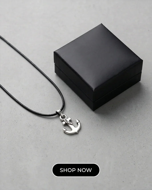 The Sailor’s Pride Polished Anchor Necklace