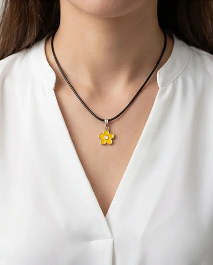 Sunflower Petal Blossom Choker