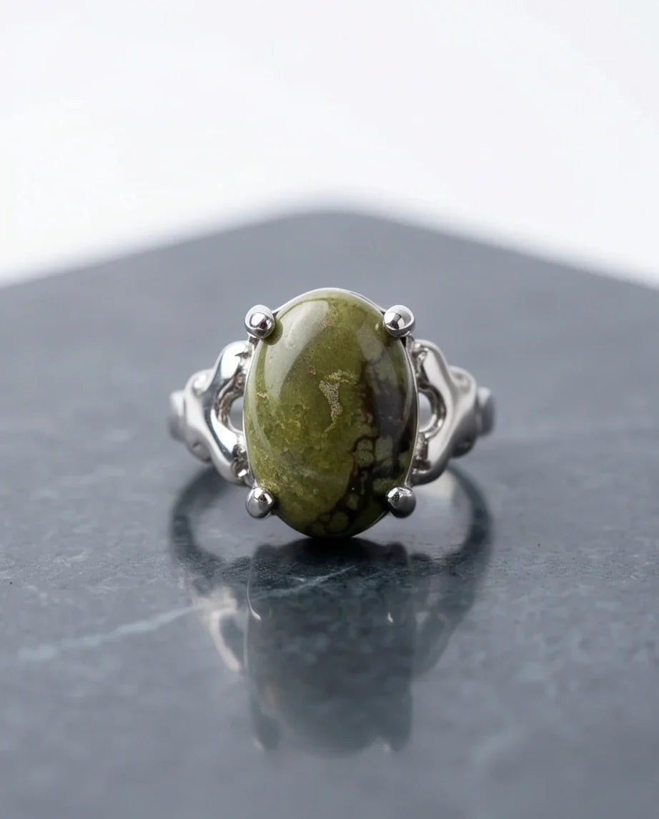 Olive Serpentine Butterfly Ring