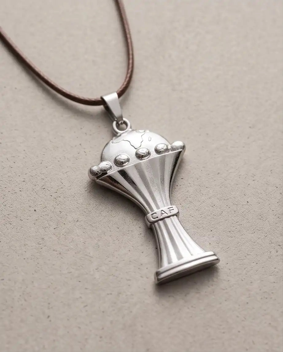 CAF African Nations Championship Trophy Pendant Box Chain