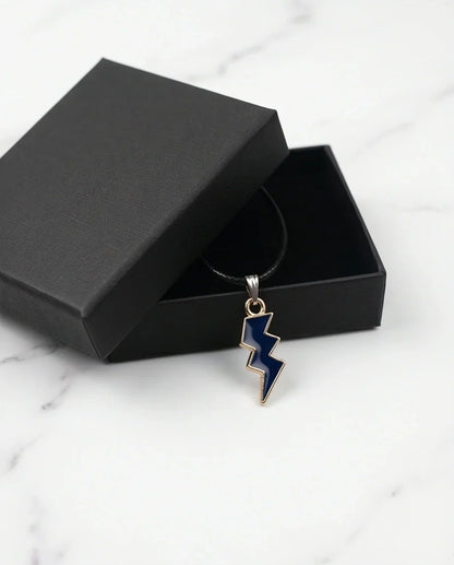 Midnight Lightning Bolt Pendant