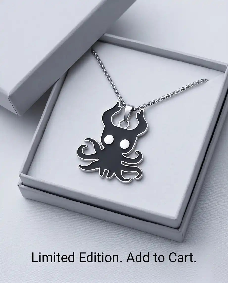 Hollow Knight Void Shade Enamel Pendant Box Chain