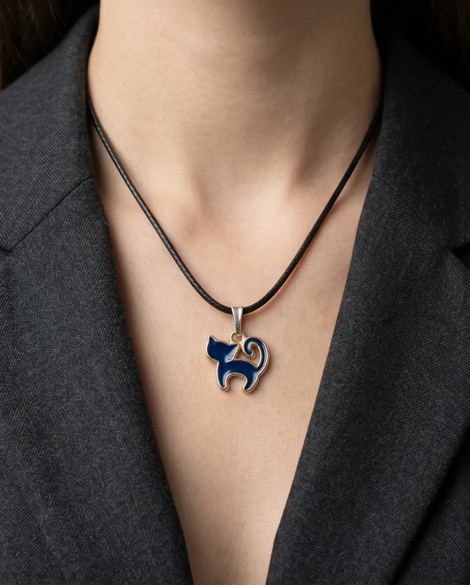 Midnight Mystique Cat Pendant