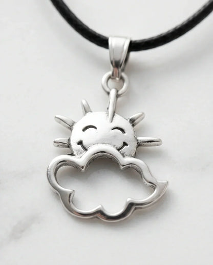 The Happy Sol Sun & Cloud Necklace