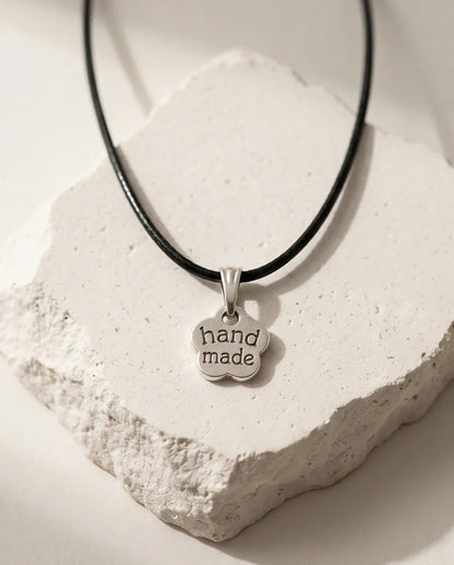 Silver Engraved Handmade Blossom Necklace