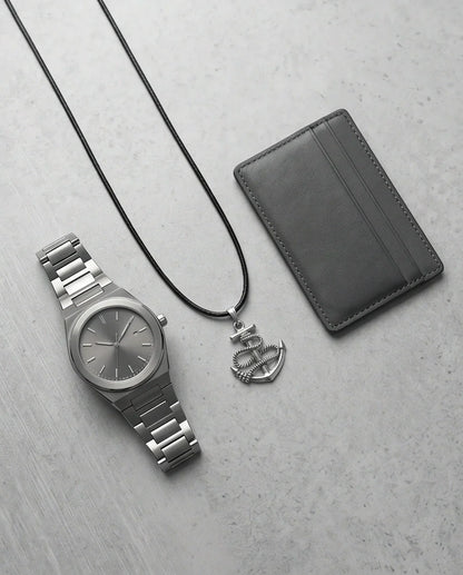The Maritime Hope: Vintage Anchor & Rope Pendant Necklace