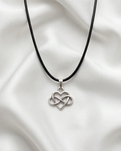 Silver Infinity Heart Necklace