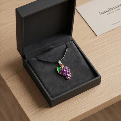 Luscious Purple Grape Cluster Pendant