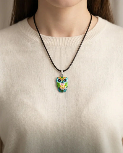 The Azure Owl Pendant