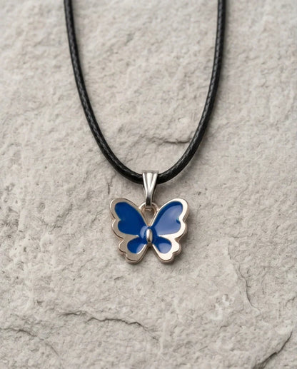 Midnight Blue Butterfly Pendant