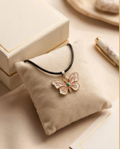 Enchanted Butterfly Gemstone Pendant