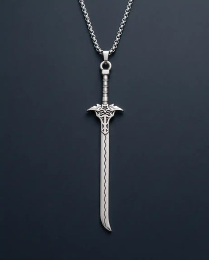 Vintage Katana Sword Pendant Necklace