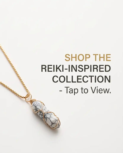 Wire-Wrapped White Howlite Crystal Point Pendant Box Chain