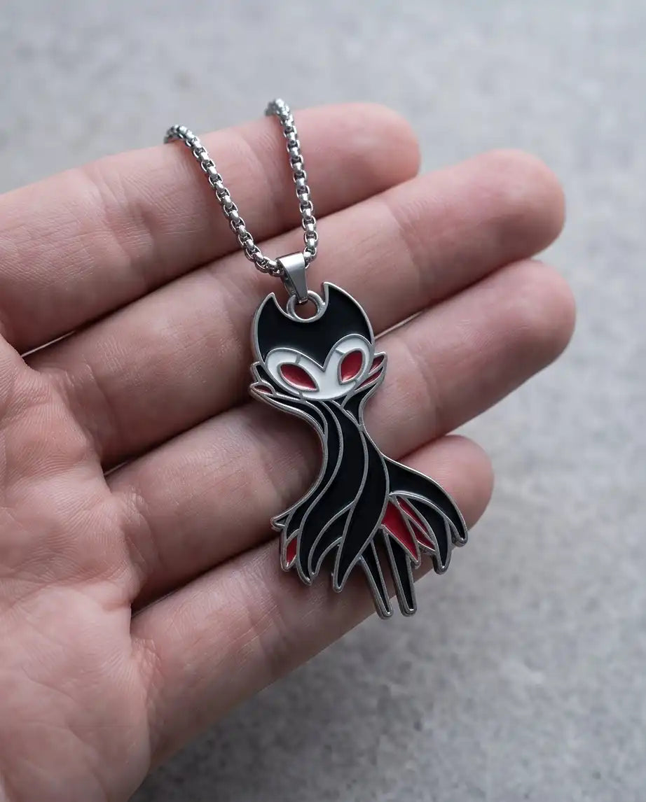 Hollow Knight Grimm Troupe Enamel Pendant Box Chain