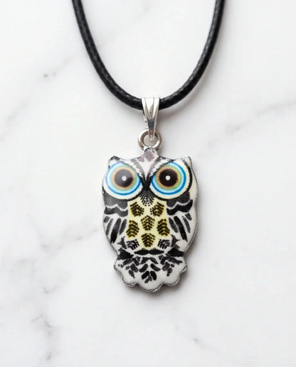 The Monochrome Owl Pendant