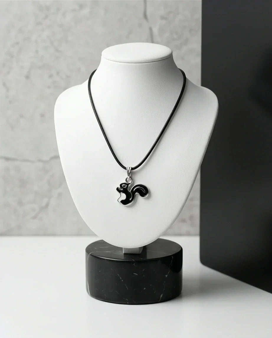 The Midnight Squirrel Pendant