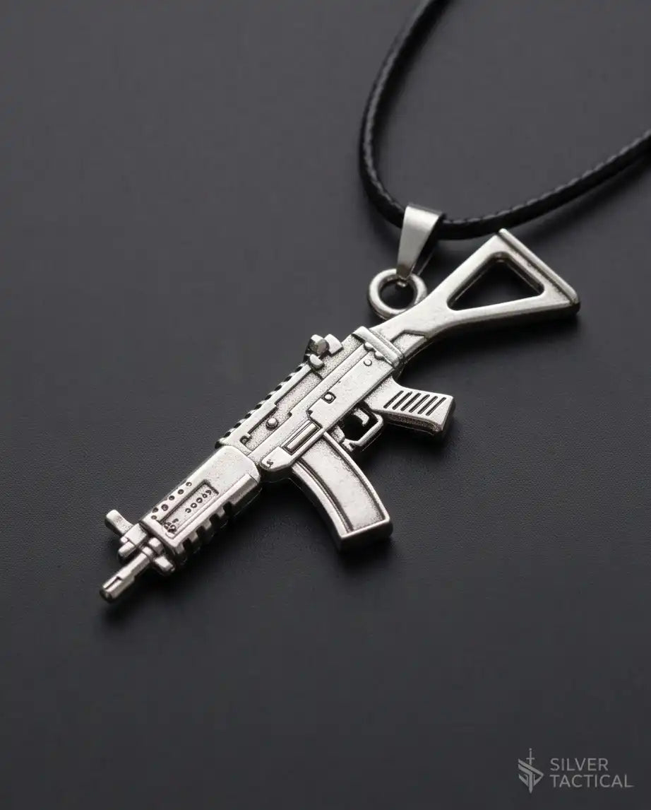 Tactical Carbine Rifle Weapon Pendant Box Chain