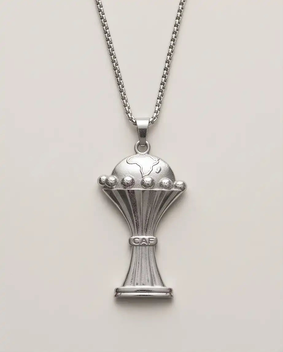CAF African Nations Championship Trophy Pendant Box Chain