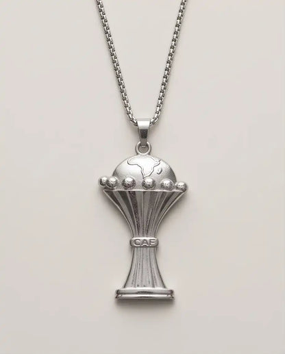 CAF African Nations Championship Trophy Pendant Box Chain