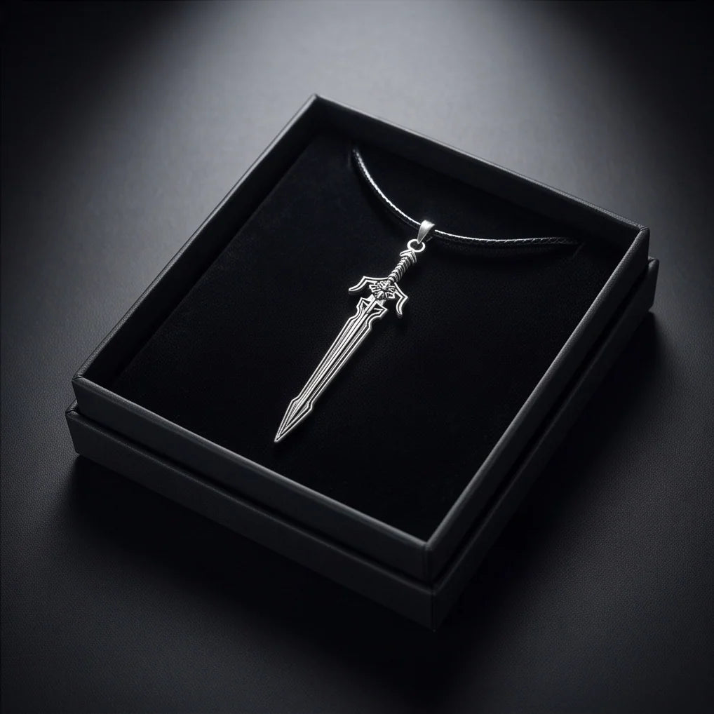 Silver Mythic Broadsword Pendant
