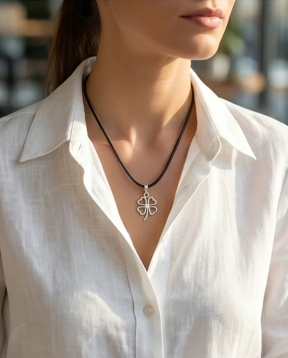 The Lucky Charm Four-Leaf Clover Necklace