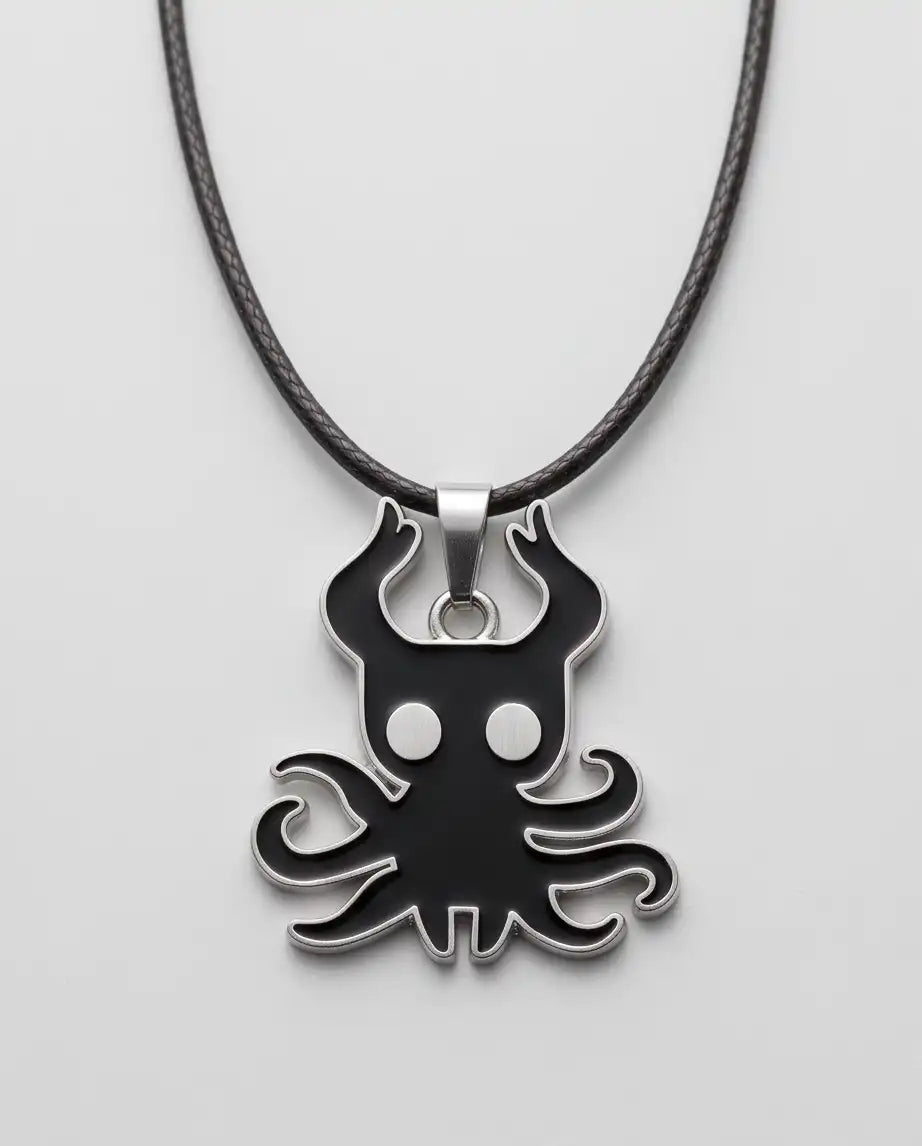 Hollow Knight Void Shade Enamel Pendant Box Chain