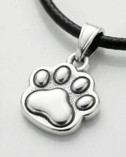 Silver Animal Paw Print Necklace