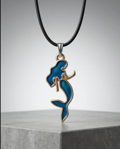Teal Mystic Mermaid Pendant