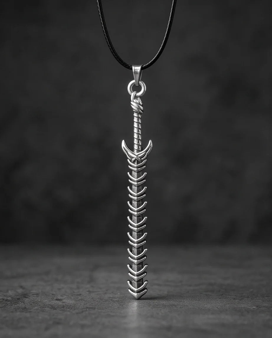 Dragon Spine Sword Pendant Necklace
