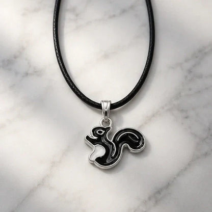 The Onyx Squirrel Pendant