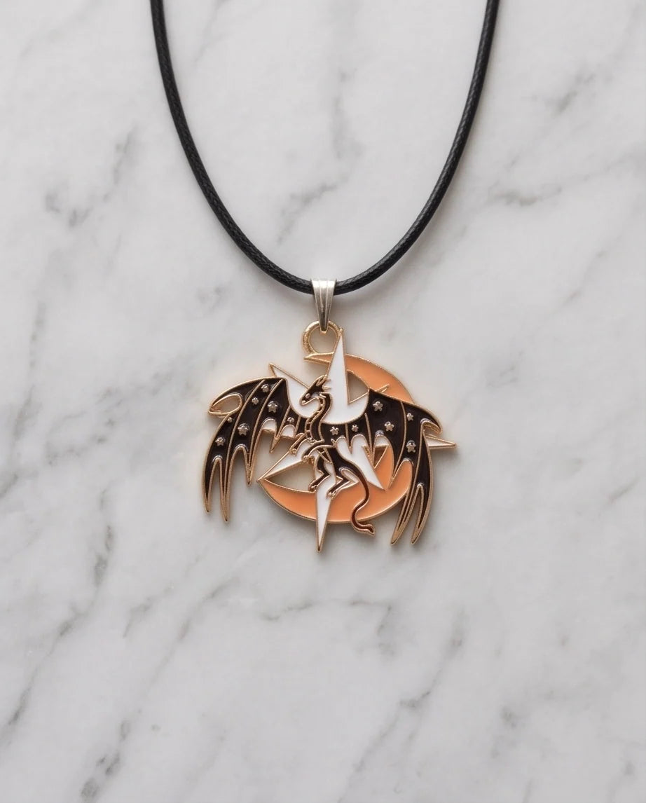 Celestial Celestial Dragon Moon & Star Pendant Necklace