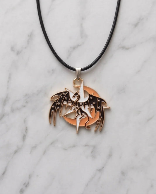 Celestial Celestial Dragon Moon & Star Pendant Necklace