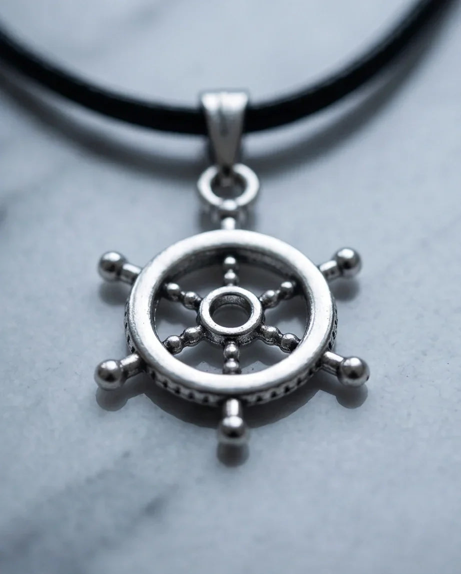 The Captain's Helm Wheel Necklace